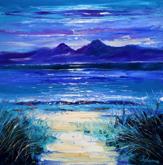 Paps of Jura from Ormsary Knapdale 24x24